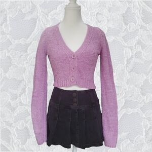 Dina purple cardigan
